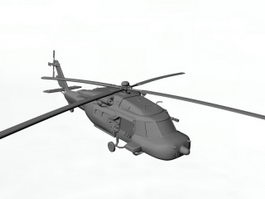 Black Hawk Helicopter 3d model preview