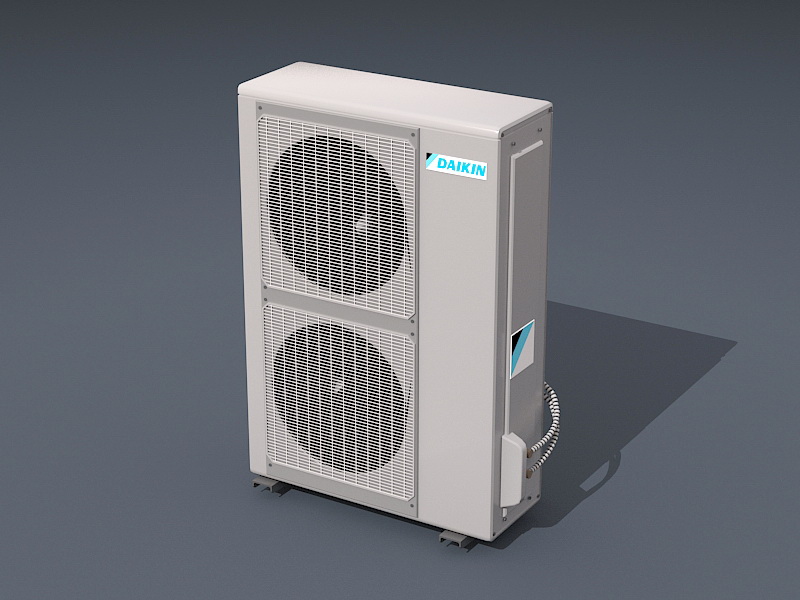 Daikin Air Conditioner 3d rendering
