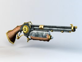 Steampunk Rivet Gun 3d preview