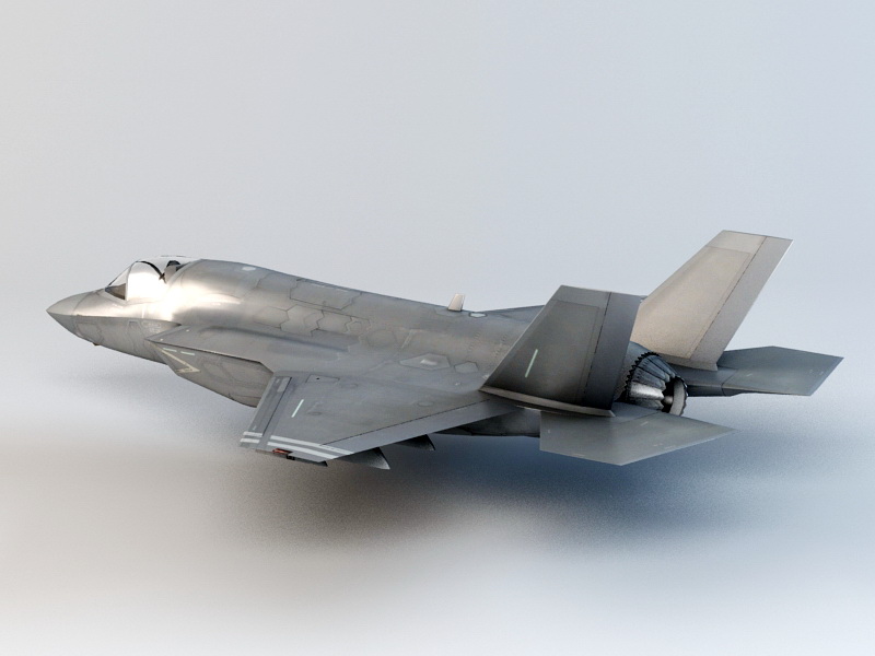 F-35 Lightning II Fighter 3d rendering