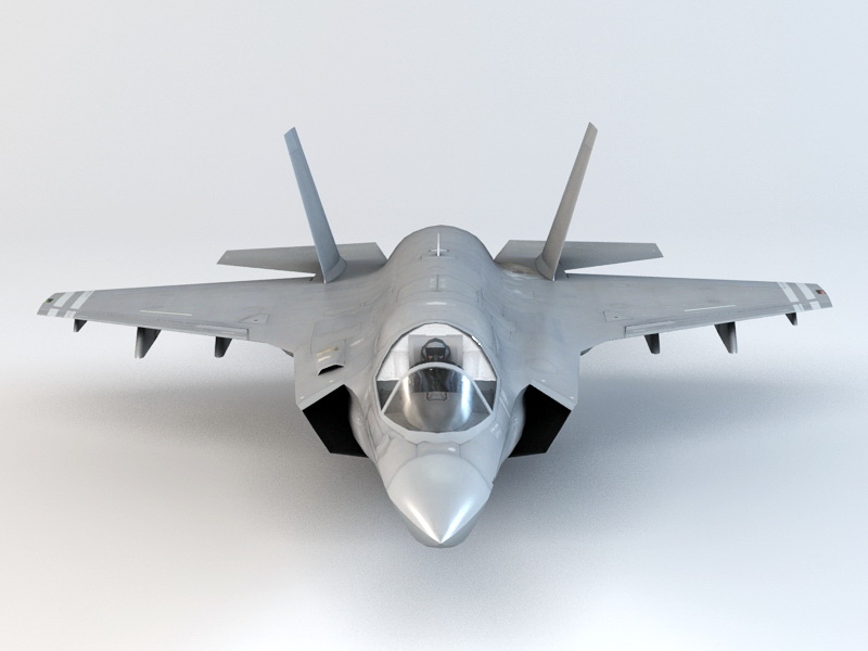 F-35 Lightning II Fighter 3d rendering