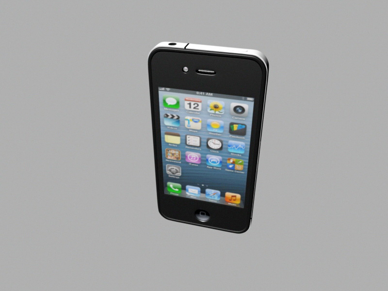iPhone 4 Plus 3d rendering