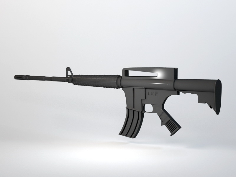 Automatic Rifle 3d rendering