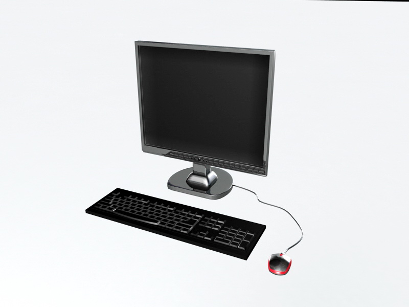 All in One Computer 3d rendering