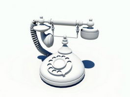 Vintage Telephone 3d model preview