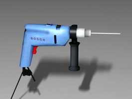Bosch Hammer Drill 3d model preview