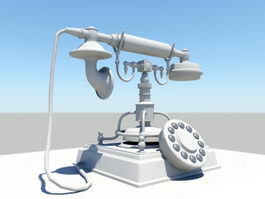 Antique Telephone 3d model preview