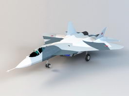 Sukhoi T-50 Stealth Fighter Jet 3d preview