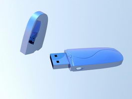USB Thumb Drive 3d model preview