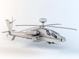 AH-64D Apache Longbow Helicopter 3d model preview