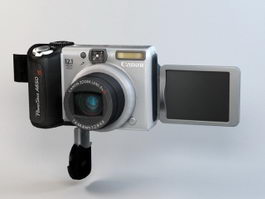 Canon Powershot A650 IS Digital Camera 3d model preview