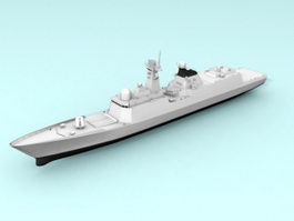 Type 054A Frigate 3d model preview
