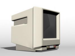 Old Computer Monitor 3d model preview
