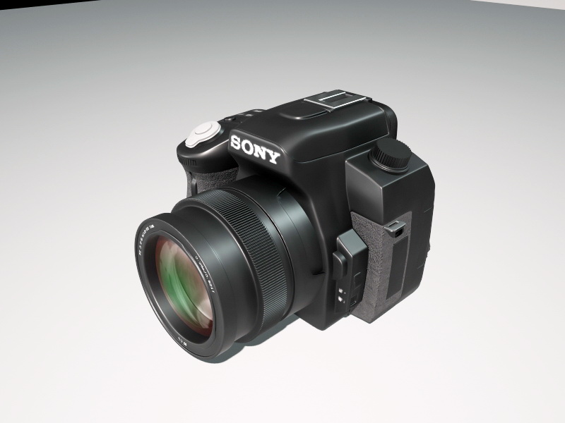 Sony DSLR Camera 3d rendering