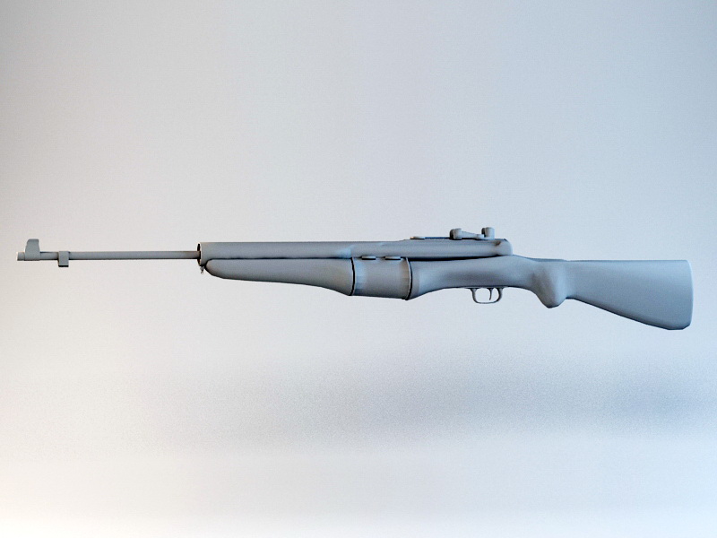 M1941 Johnson Rifle 3d rendering