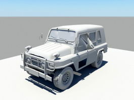 WW2 Military Jeep 3d preview