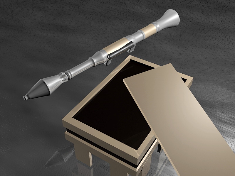 RPG Rocket Launcher 3d rendering