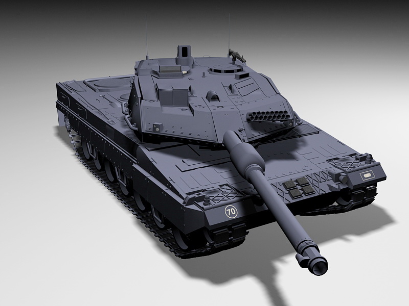 German Leopard 2 Tank 3d rendering