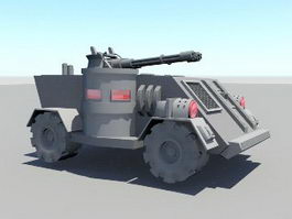 Future Fighting Vehicle 3d model preview