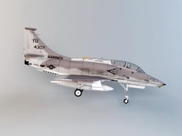 Skyhawk Attack Aircraft 3d preview