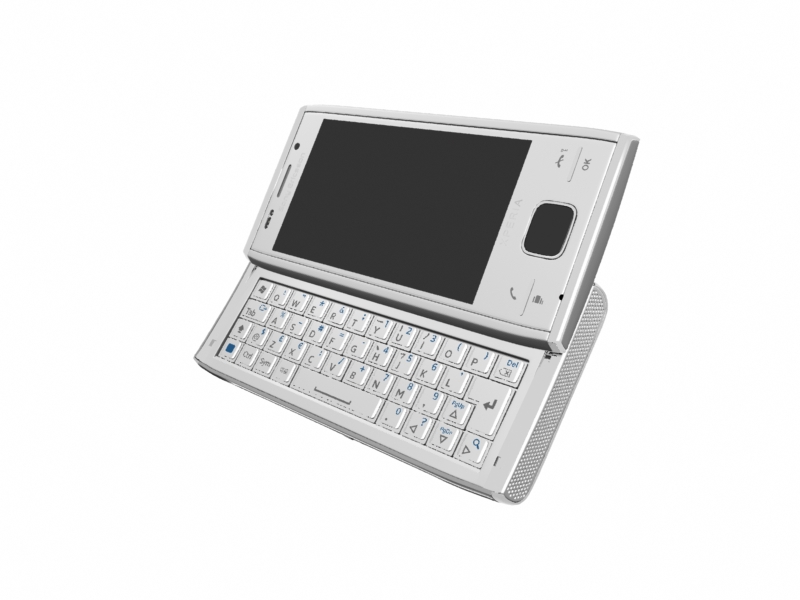 Sony Ericsson Xperia X2 3d rendering