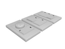 White Light Switch 3d model preview