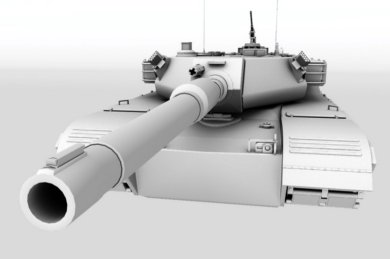 Modern Tank 3d rendering