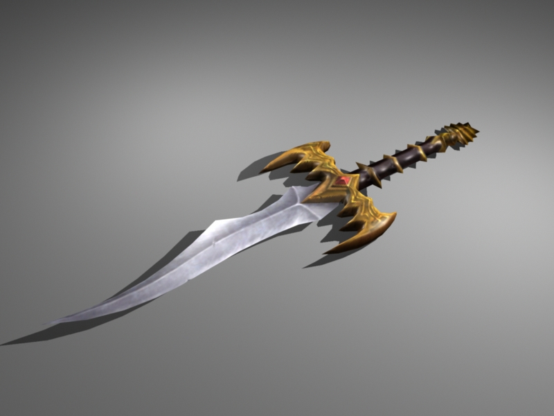 Persian Dagger 3d rendering
