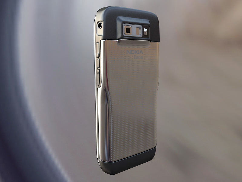 Nokia E71 Smartphone 3d rendering