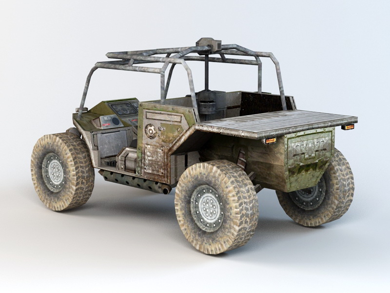 Military Buggy 3d model 3ds Max files free download - CadNav