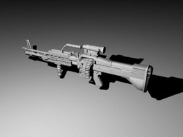 Carbine Rifle 3d model preview
