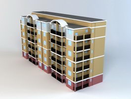 Condominium Building 3d model preview