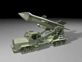 Missile Launcher Truck 3d preview