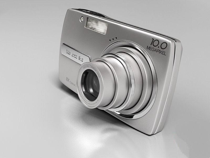 Compact Digital Camera 3d rendering