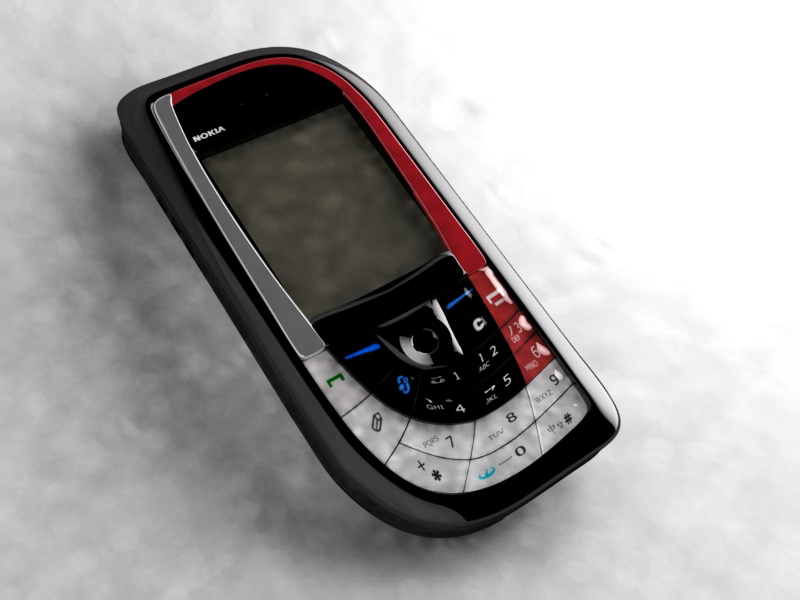 Nokia 7610 Smartphone 3d rendering