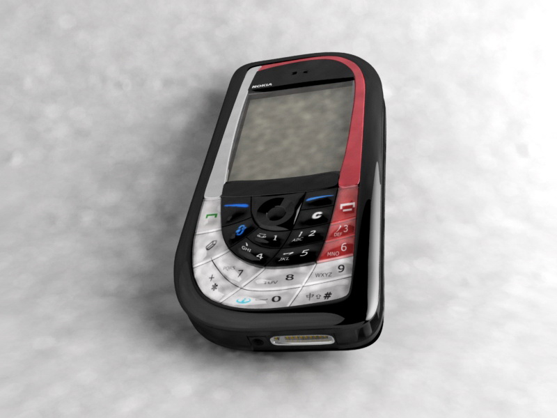 Nokia 7610 Smartphone 3d rendering