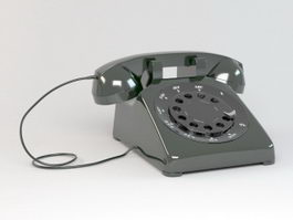 Rotary Telephone 3d model preview