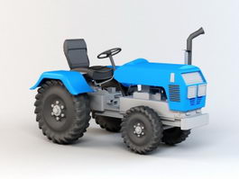Blue Tractor 3d preview