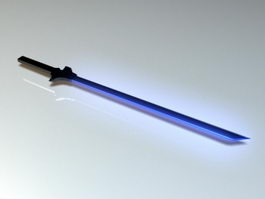 Kodachi Sword 3d model preview