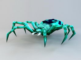 Anime Green Spider 3d model preview