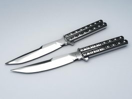Butterfly Knife 3d model preview