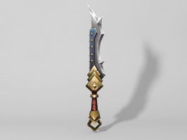 Fantasy Dagger 3d model preview