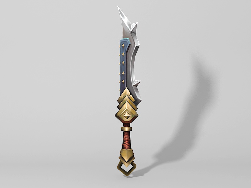 Fantasy Dagger 3d rendering