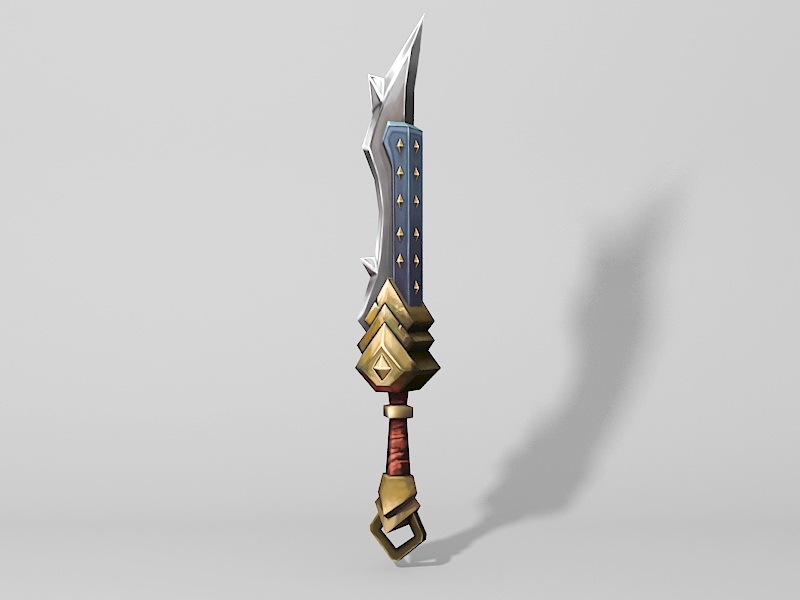 Fantasy Dagger 3d rendering