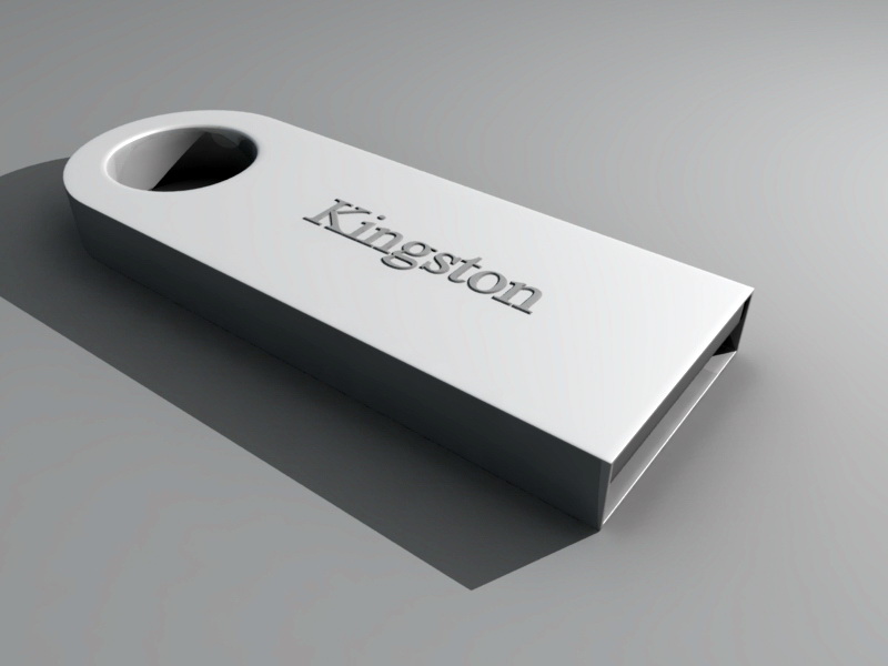 Micro USB Drive 3d rendering