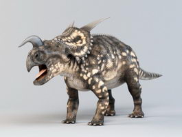 Einiosaurus Dinosaur Rig 3d model preview