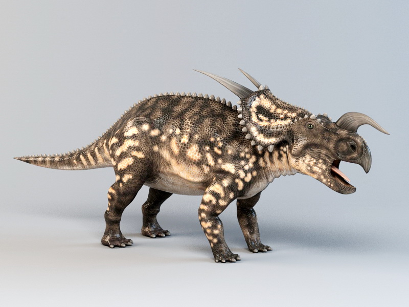 Einiosaurus Dinosaur Rig 3d rendering