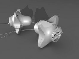 Mini Speakers 3d model preview