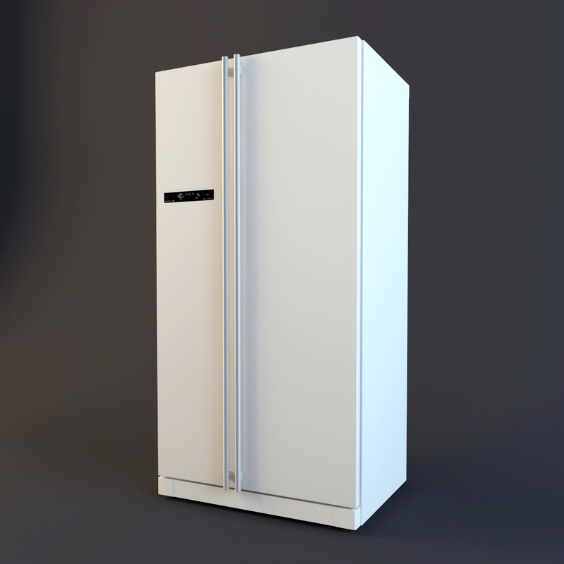 Samsung Refrigerator 3d rendering