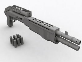 SPAS-12 Combat Shotgun 3d preview